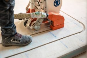 renovatie vloerverwarming leidingen infrezen